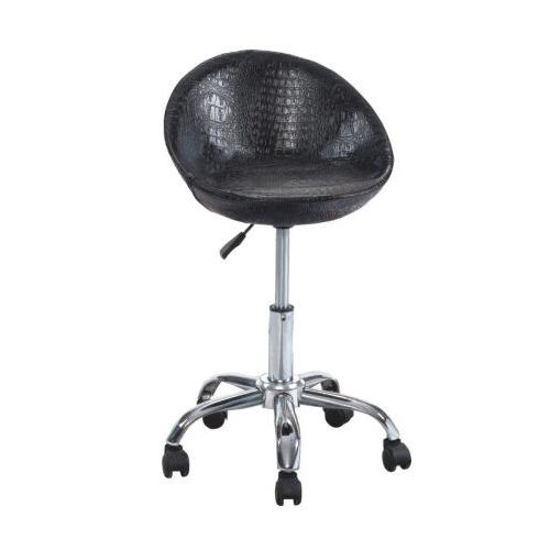 Fashion beauty salon black leather saddle stool / barber shop all-purpose chairs