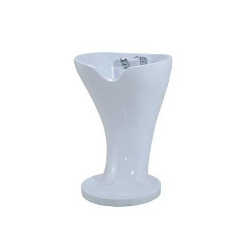 Cheap white beauty salon shampoo chair shampoo backwash units shampoo bowl in Foshan