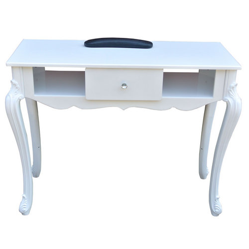 Europe white nail salon furniture modern manicure table in China