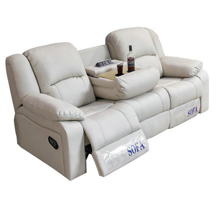 Electric Extendable Living Room Leather Recliner Sectional Sofa Set Lazy Lounge Massage Chair