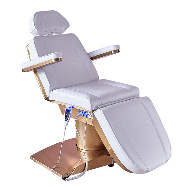 Electric Motors White Beauty Treatment Massage Table Lift Facial Podiatry Tattoo Chair Cosmetic Bed