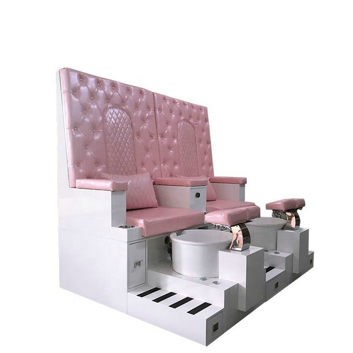 Luxury high back salon pedicure foot massage bowl chair nail bar tub bowl manicure sofa spa station