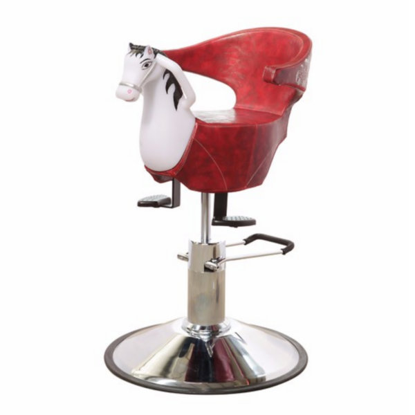 Cartoon Horse Baby Hairdressing Seating Station Styling Stool Children Barber Hydraulic Kids Salon Haircut Chair