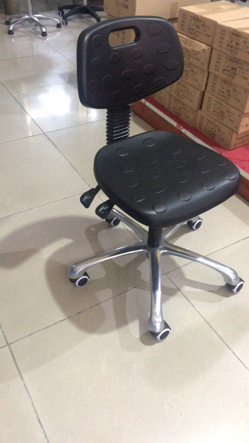 Industrial factory workshop task seating Aluminum ergonomic PU foam ESD laboratory plastic Anti-static chairs